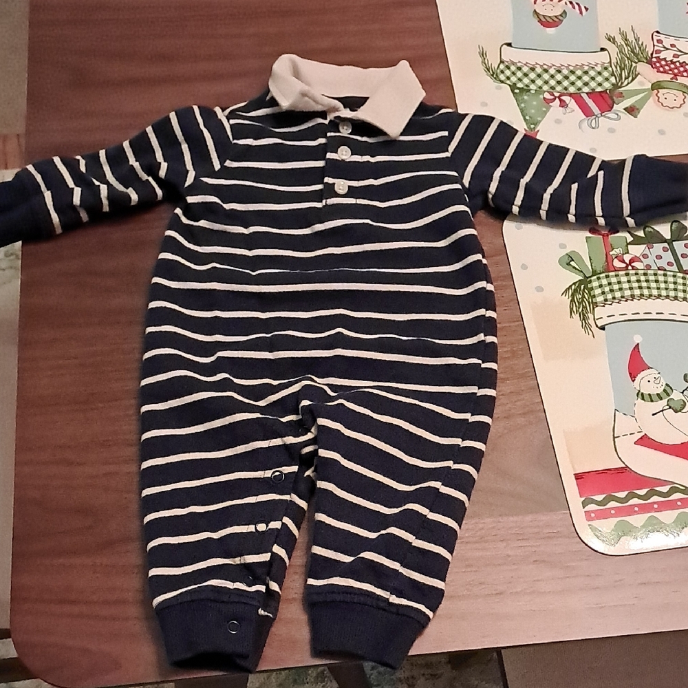Carter's Navy and Cream One Piece